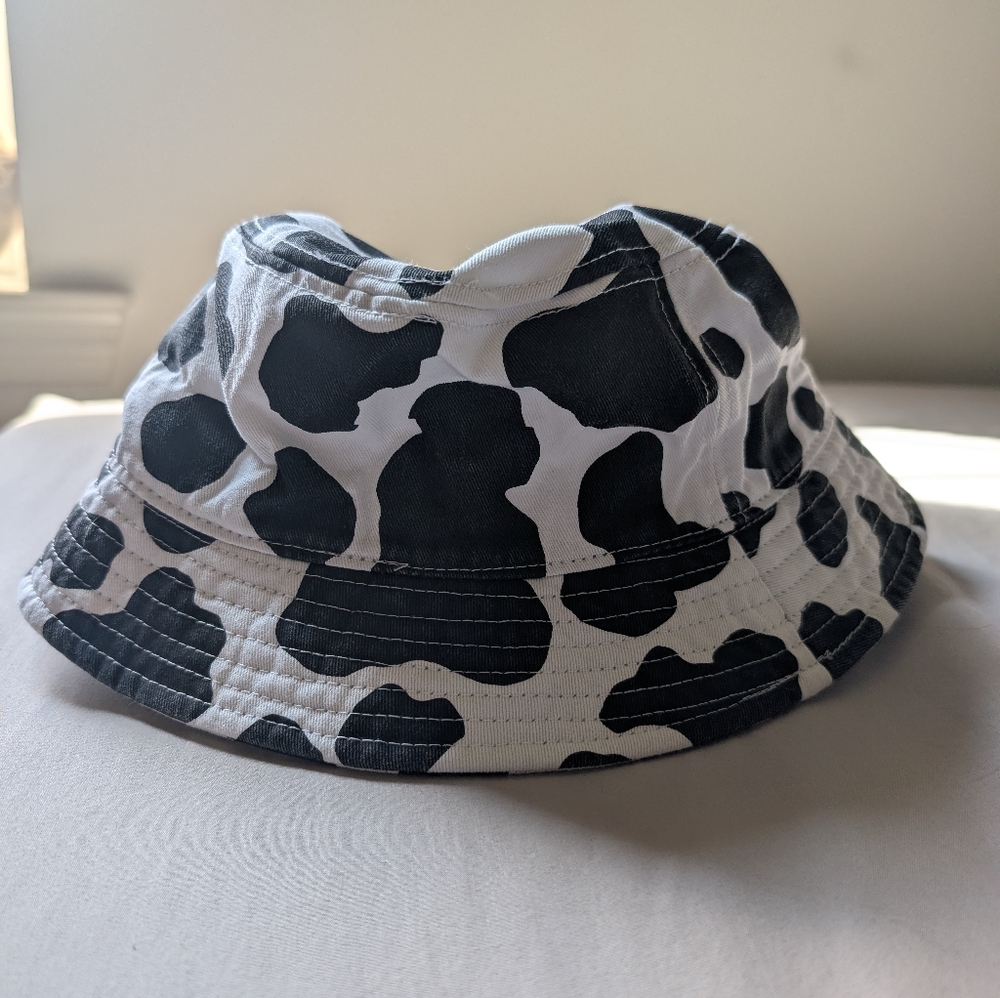 Kids Cow Print Bucket Hat